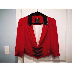 Women's Cropped Military Jacket - Wool Blend